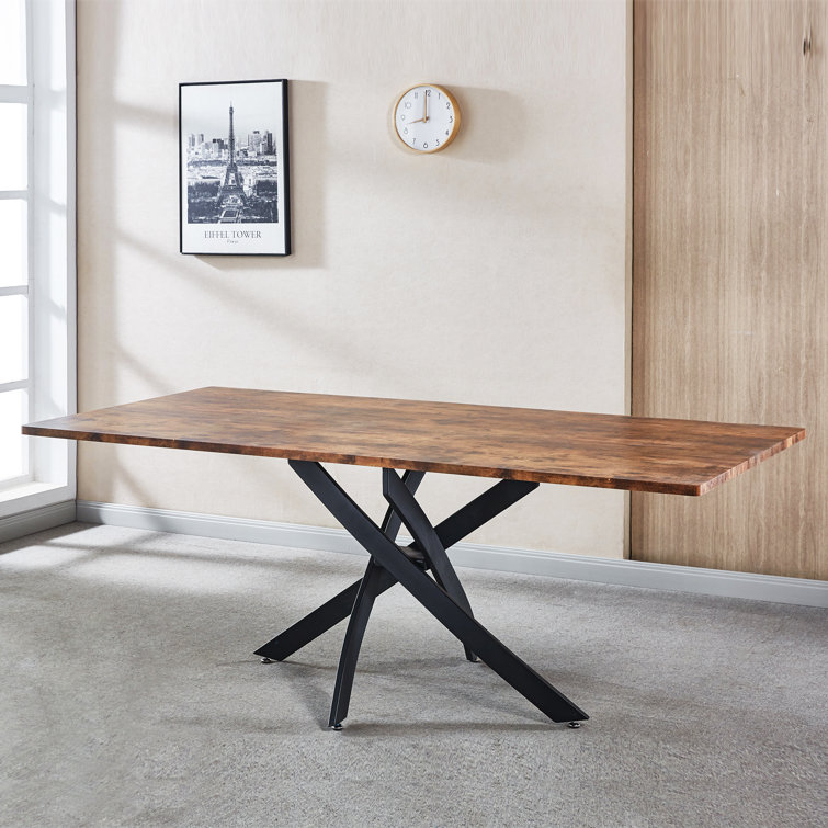 Juxing Furniture Inc Metal Base Dining Table | Wayfair